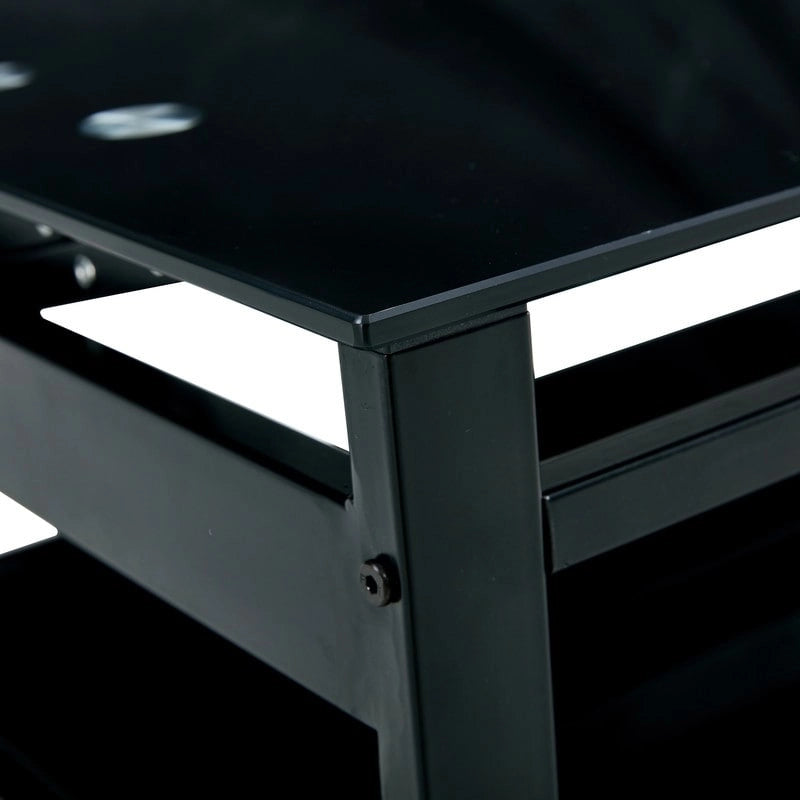 Table basse en verre relevable avec rangement