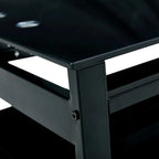 Table basse en verre relevable avec rangement