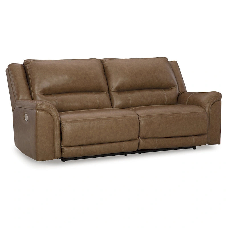 Canapé inclinable électrique - Caramel, 92 L x 40 P x 42 H