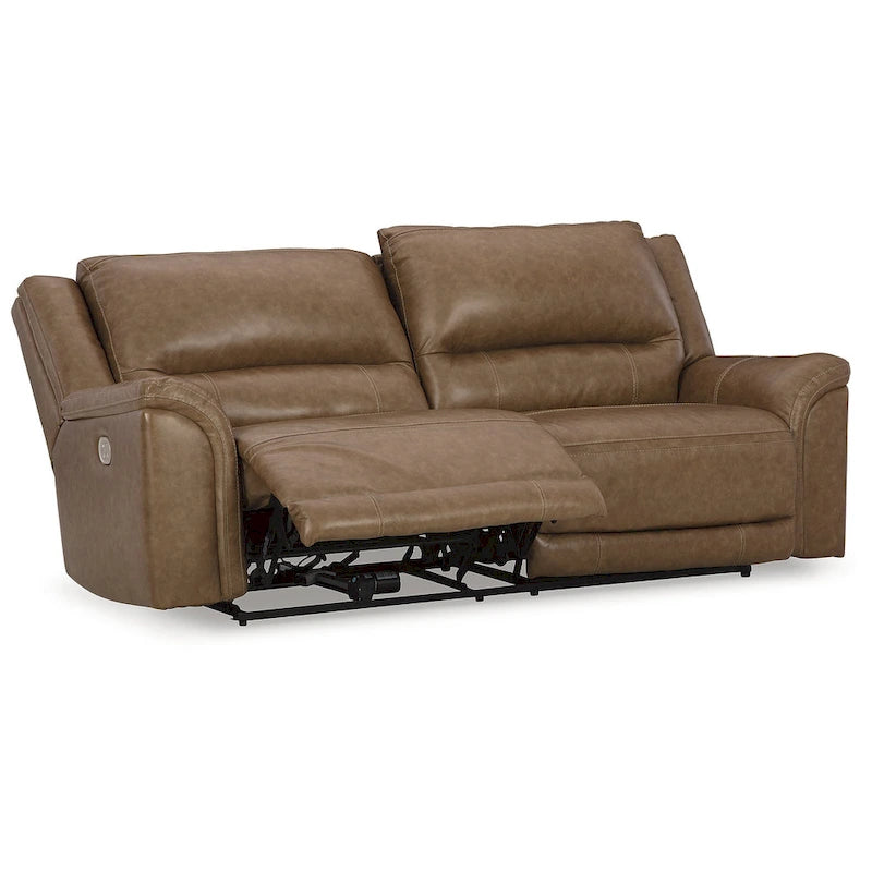 Canapé inclinable électrique - Caramel, 92 L x 40 P x 42 H
