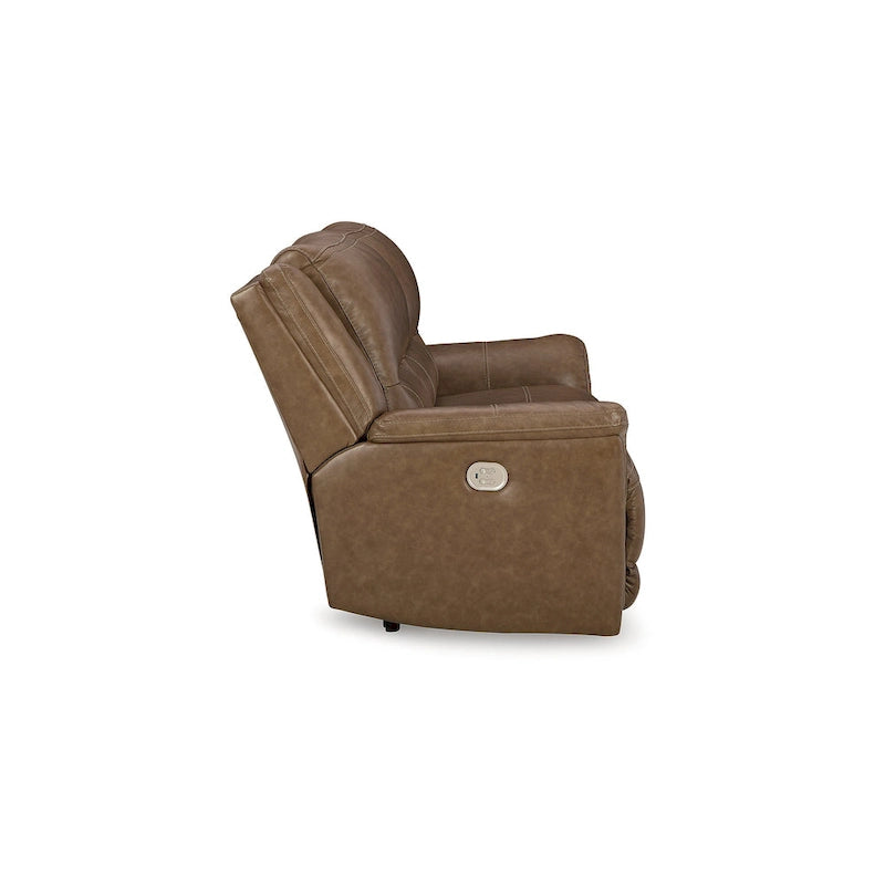 Canapé inclinable électrique - Caramel, 92 L x 40 P x 42 H