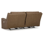 Canapé inclinable électrique - Caramel, 92 L x 40 P x 42 H