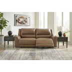 Canapé inclinable électrique - Caramel, 92 L x 40 P x 42 H