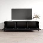 Meuble TV 73 po avec rangement – Meuble de divertissement moderne