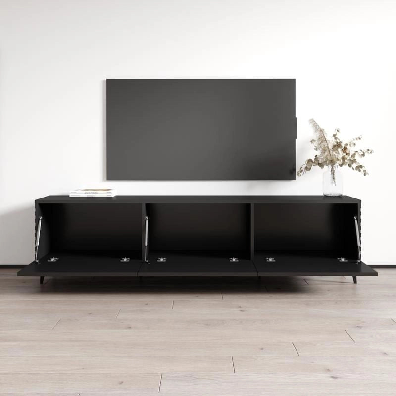 Meuble TV 73 po avec rangement – Meuble de divertissement moderne