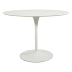 Table à manger ronde de 42 pouces avec base métallique lestée
