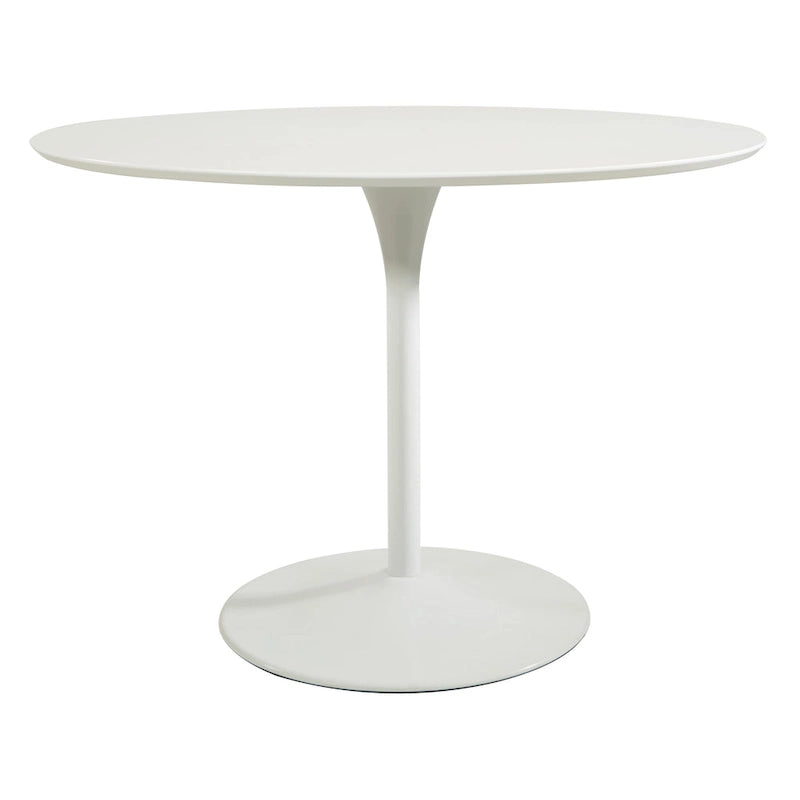 Table à manger ronde de 42 pouces avec base métallique lestée