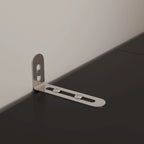 Meuble TV mural avec étagères – Blanc / Noir