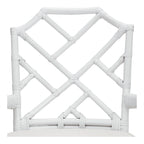 Fauteuil en rotin avec structure de style Chippendale