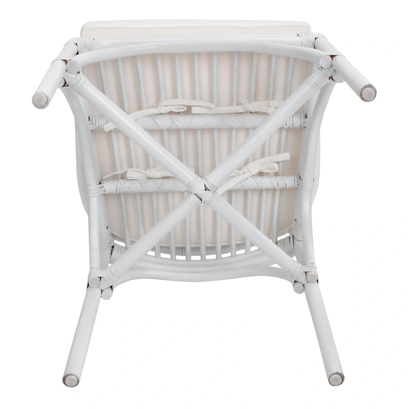 Fauteuil en rotin avec structure de style Chippendale