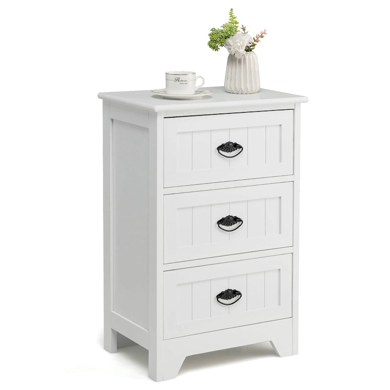 Table de chevet à 3 tiroirs