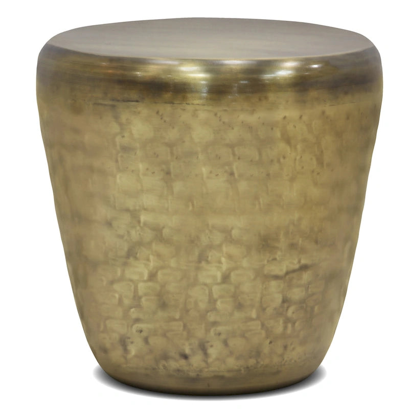 Table d'appoint en métal de style industriel, entièrement assemblée – 20 l x 20 P x 22 H