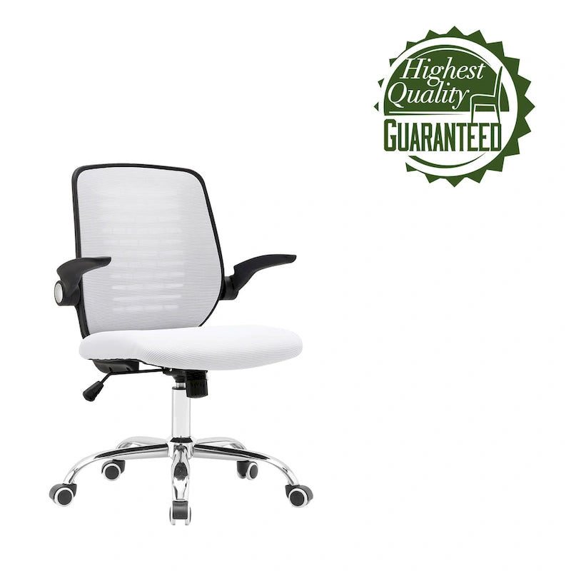 Chaise de bureau mi-haute à dossier en maille avec assise réglable