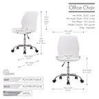 Chaise de bureau réglable avec roulettes