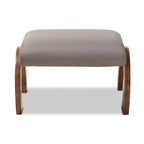 Ottoman contemporain rembourré en tissu