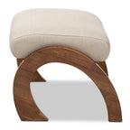 Ottoman contemporain rembourré en tissu