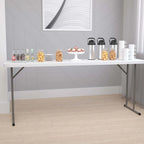 Table de formation rectangulaire pliante en plastique de 6 pieds