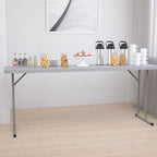 Table de formation rectangulaire pliante en plastique de 6 pieds