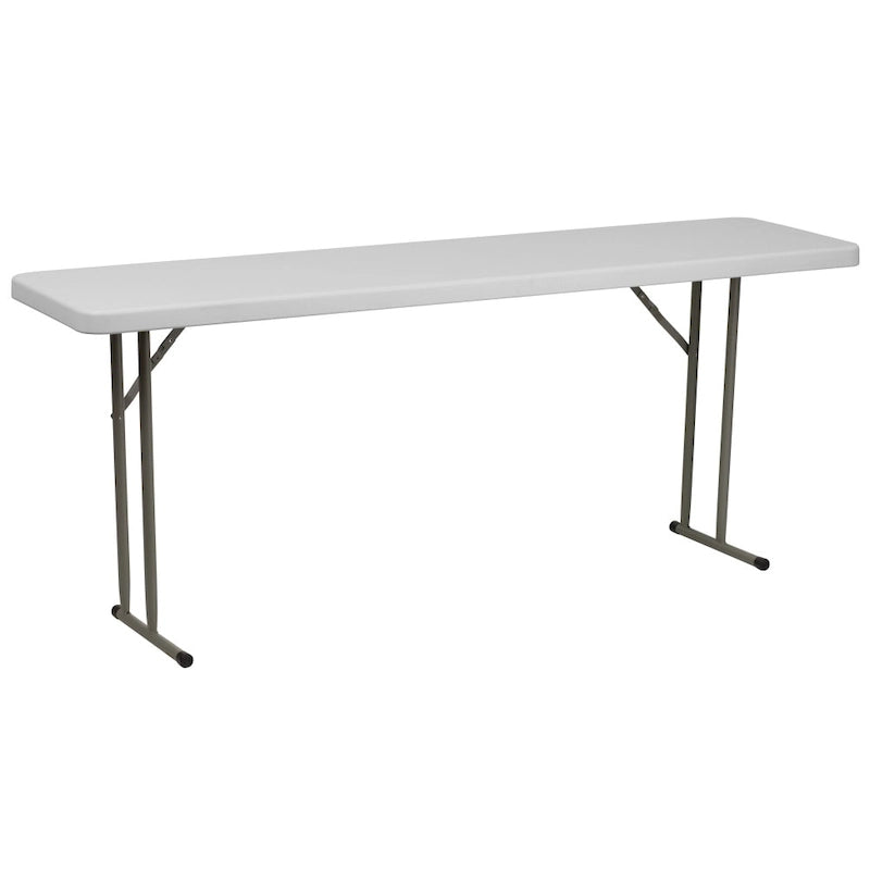 Table de formation rectangulaire pliante en plastique de 6 pieds