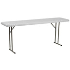 Table de formation rectangulaire pliante en plastique de 6 pieds
