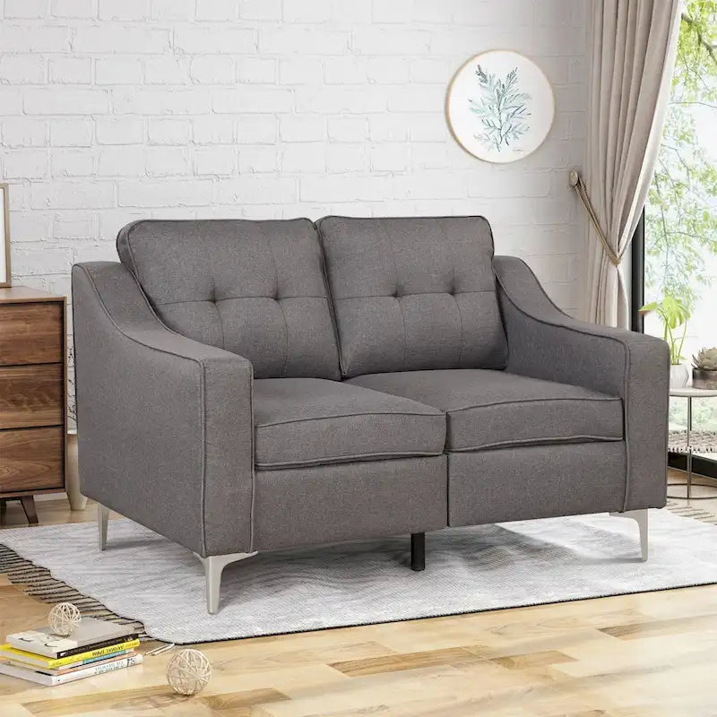 Ensemble causeuse et canapé en tissu