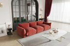 Fauteuil rond avec revêtement en chenille et coussin en éponge