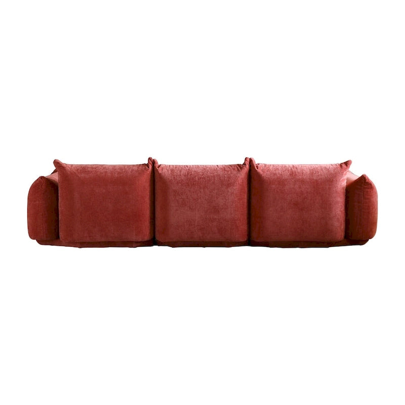 Fauteuil rond avec revêtement en chenille et coussin en éponge