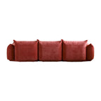 Fauteuil rond avec revêtement en chenille et coussin en éponge