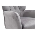 Fauteuil d'appoint capitonné à dossier haut