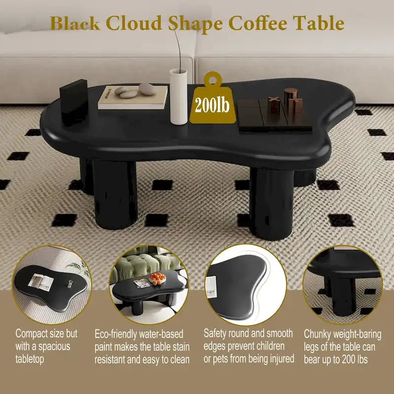 Table basse en forme de nuage de 101,6 cm