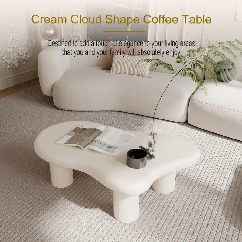 Table basse en forme de nuage de 101,6 cm
