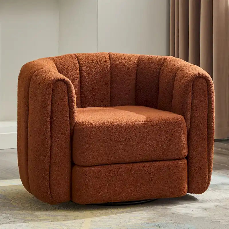 Fauteuil pivotant rembourré