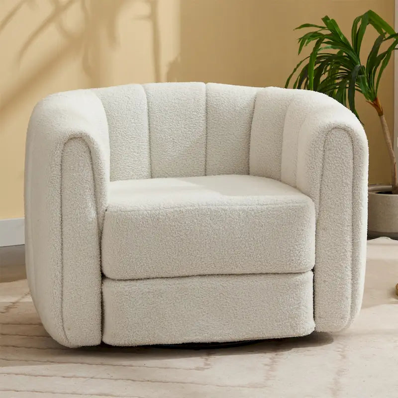 Fauteuil pivotant rembourré