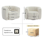 Fauteuil pivotant rembourré