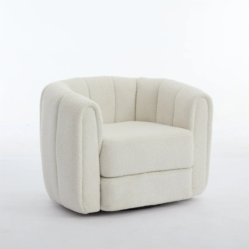 Fauteuil pivotant rembourré