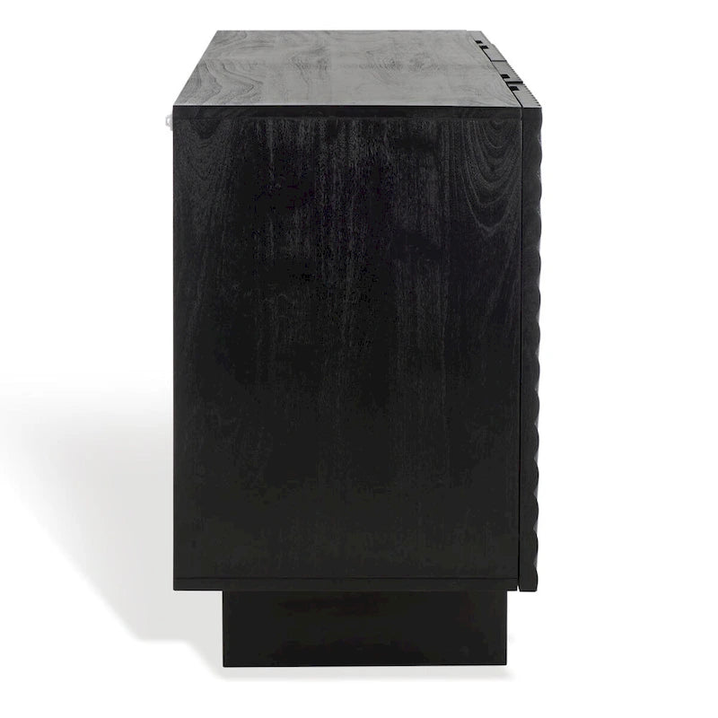 Buffet en bois d'acacia 4 tiroirs Hewitt - 68L x 18P x 30H