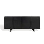 Buffet en bois d'acacia 4 tiroirs Hewitt - 68L x 18P x 30H