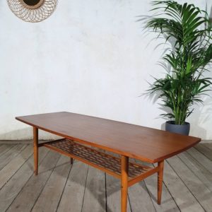 Table basse scandinave teck