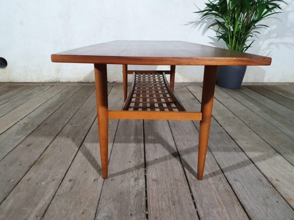 Table basse scandinave teck