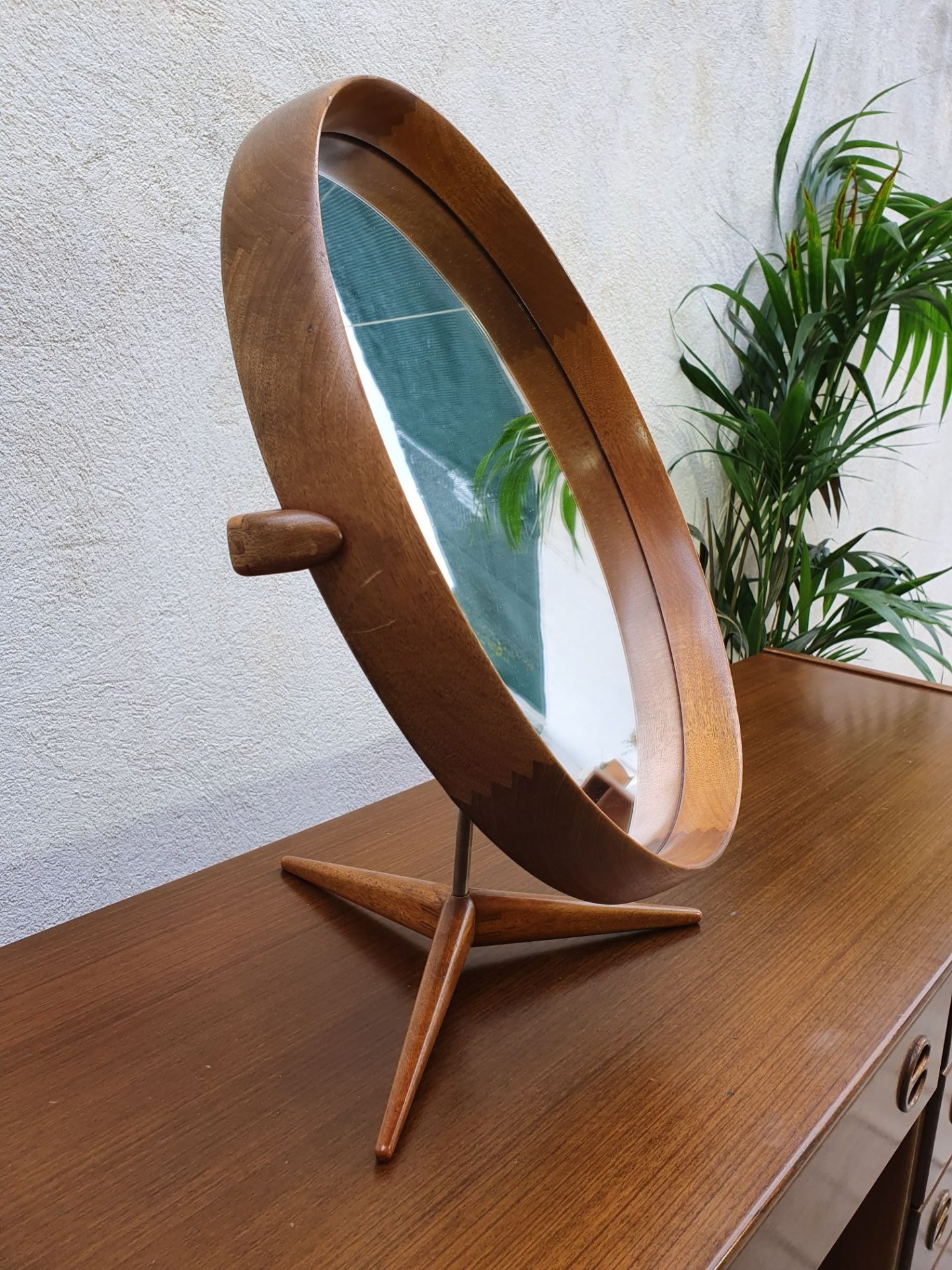 Miroir coiffeuse scandinave teck